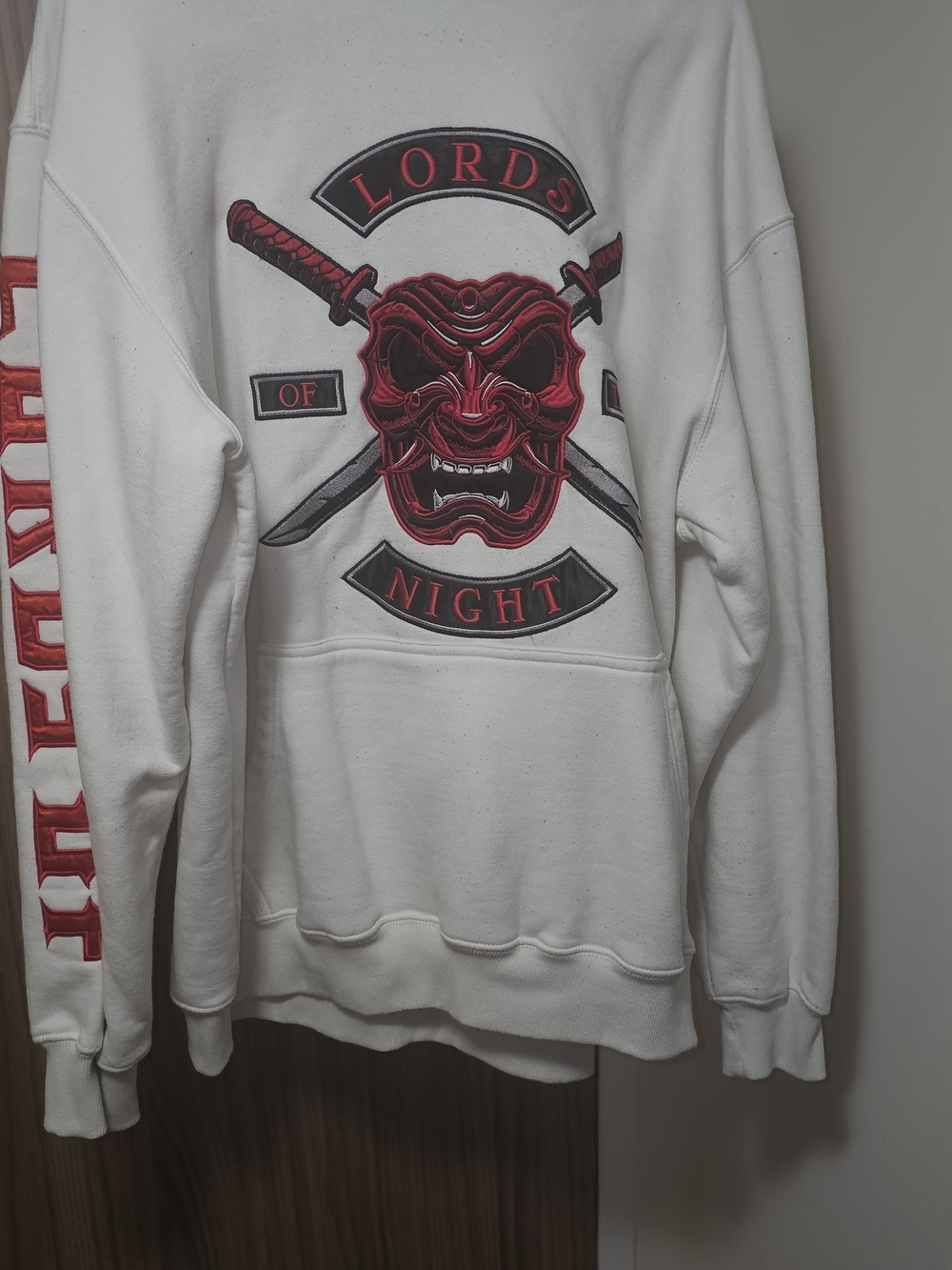 Custom White/Red Tracksuit Quality Embroidery XL